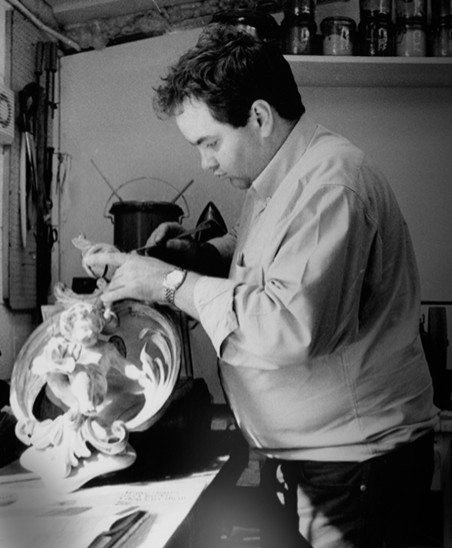 Ludovic working on a conservation project